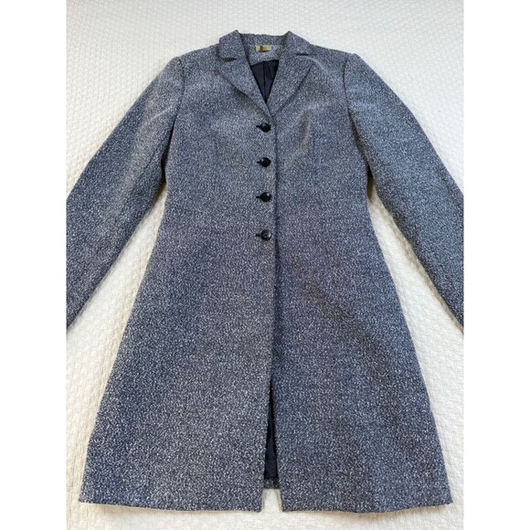 Caslon Tweed Jacket‎ Mid Length Coat | Gray | Single Breasted | Size 8 - Picture 3 of 15